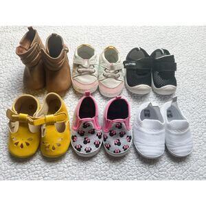Baby Girl Shoe Lot - 6 Pairs (Sizes 6-18 Months)